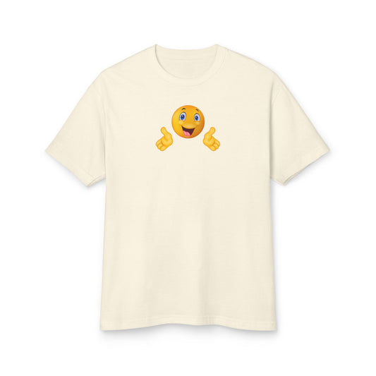 Hey Emoji - Unisex Garment-Dyed Heavyweight Cotton Tee