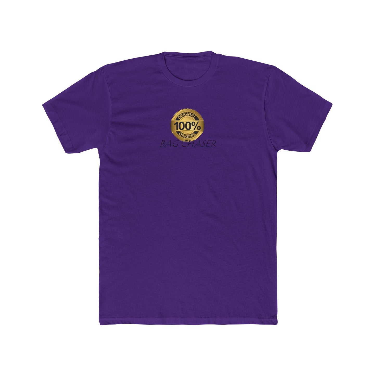 100% Bag Chaser Blk - Unisex Cotton Crew Tee