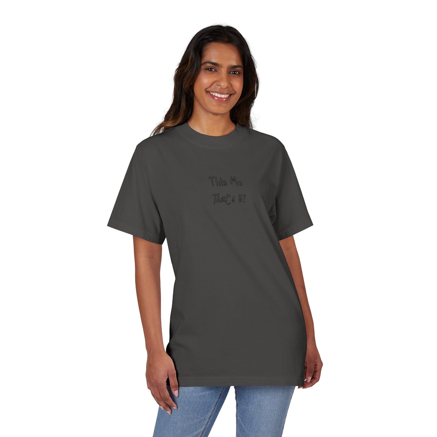This Me That's U? White T-Shirt, Personalized Name Tee, Custom Text Shirt, Unique Gift Idea, Graphic Top