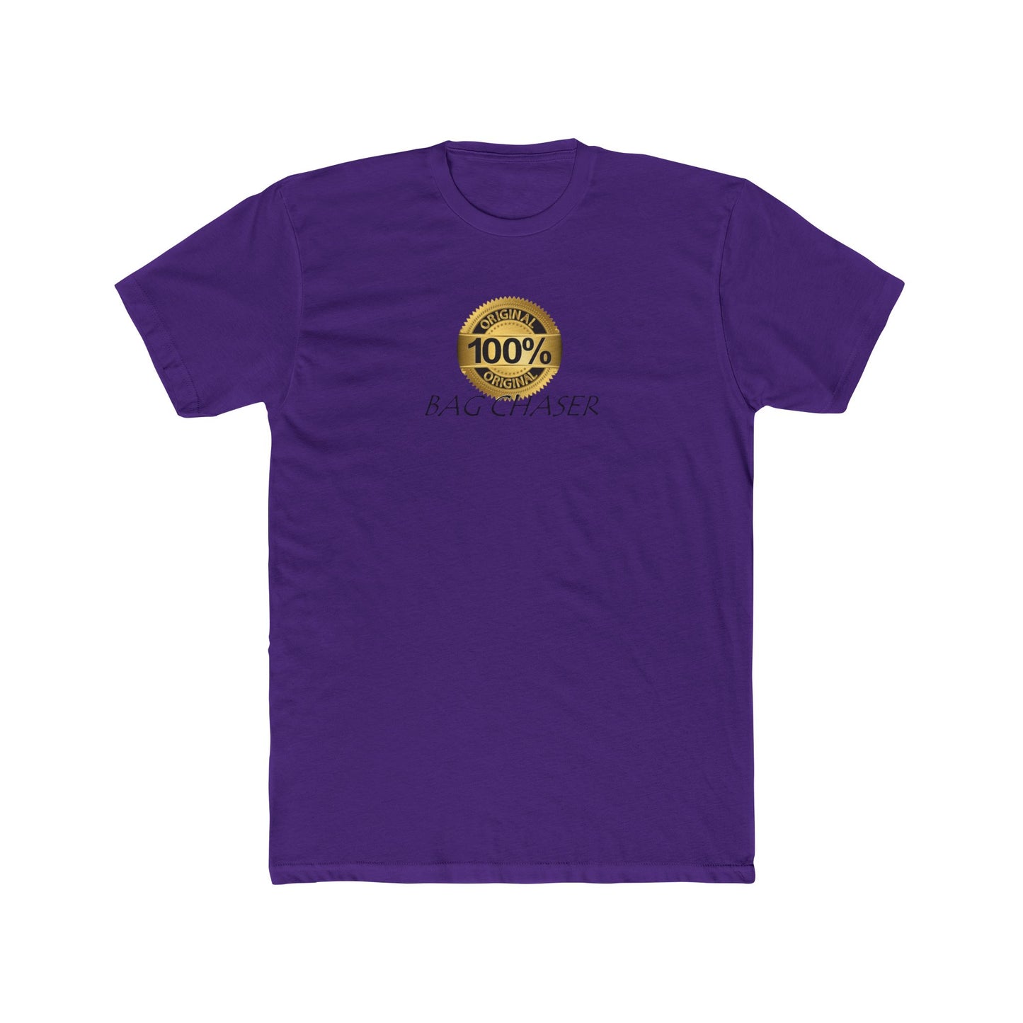 100% Bag Chaser Blk - Unisex Cotton Crew Tee