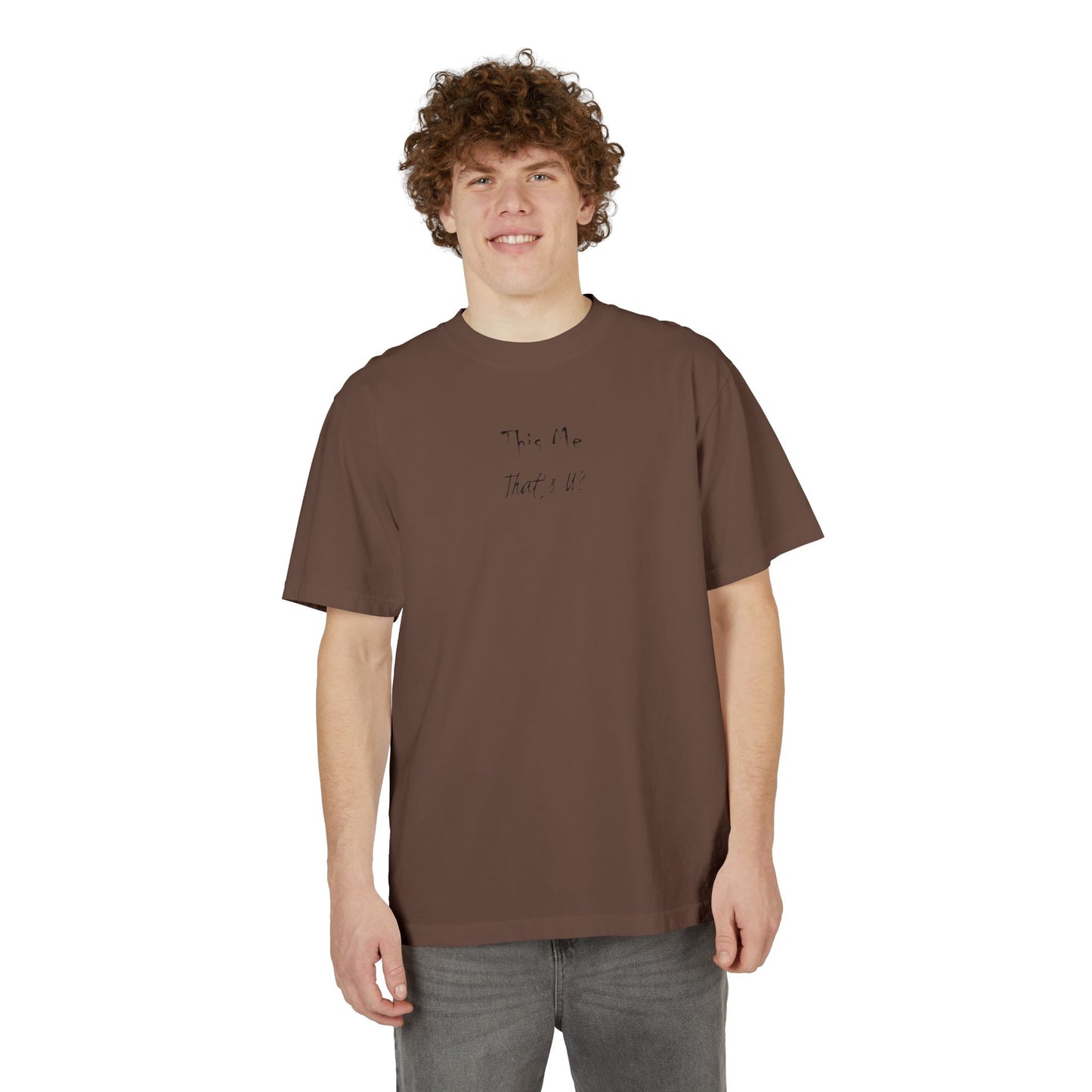 This Me That's U? Black Ink - Unisex T-Shirt Design, Gift for Him or Her, Drop-Shoulder Top, Casual Shirt
