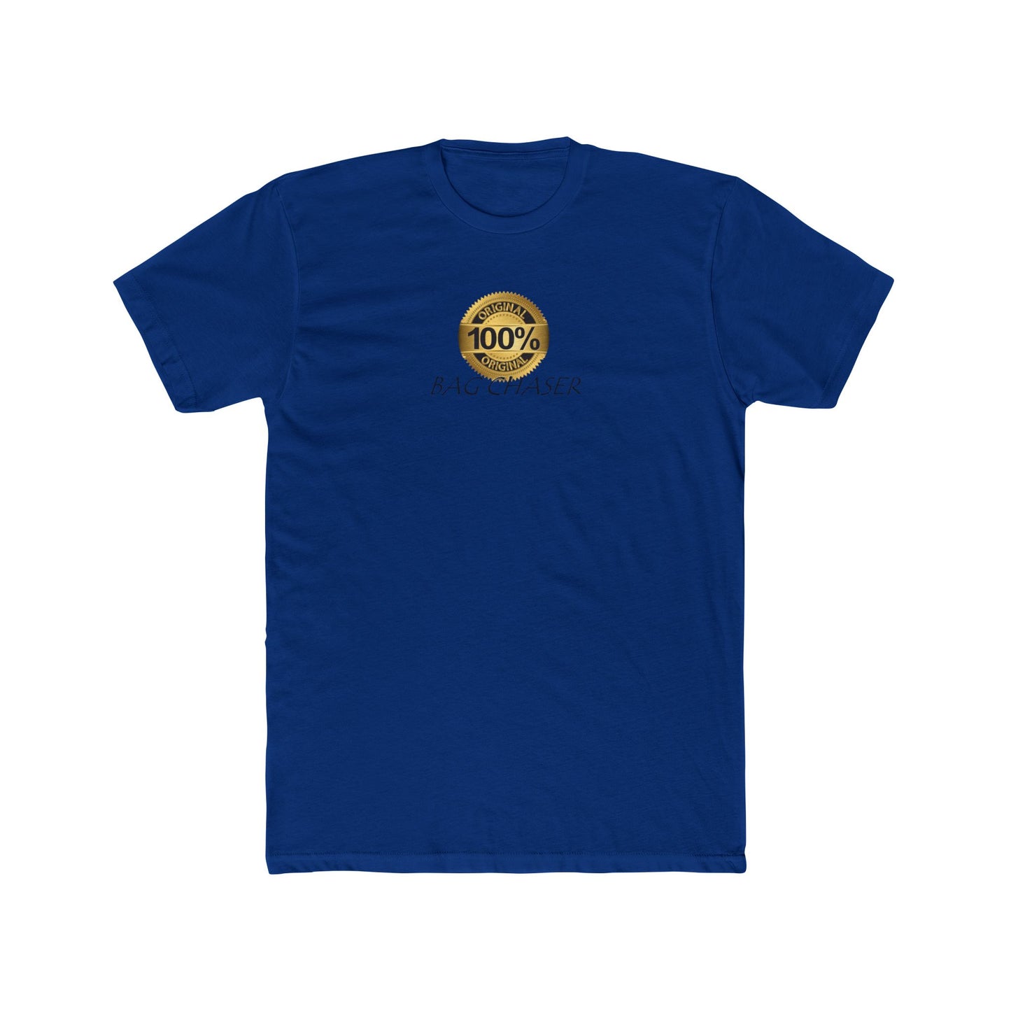 100% Bag Chaser Blk - Unisex Cotton Crew Tee