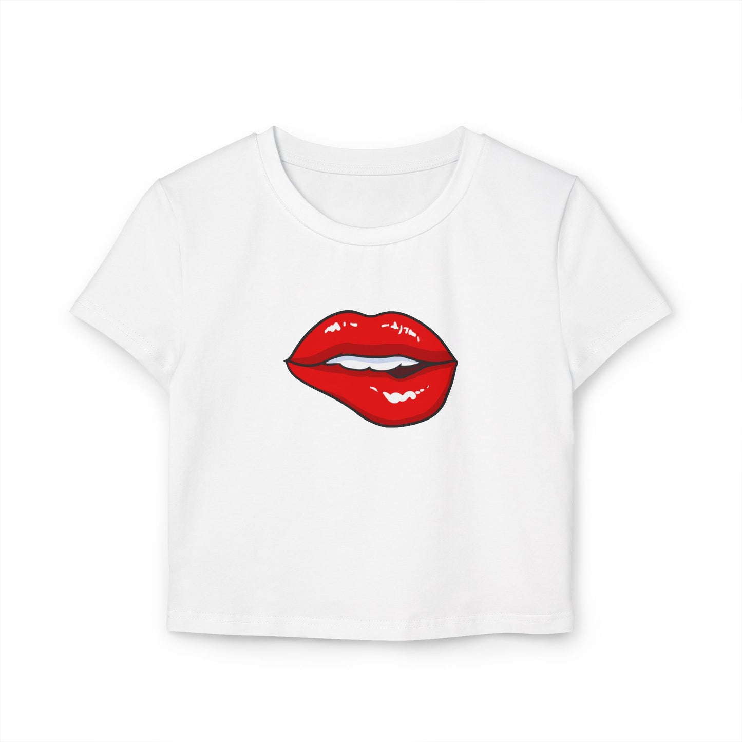 Biting Lip - Women's Baby Tee
