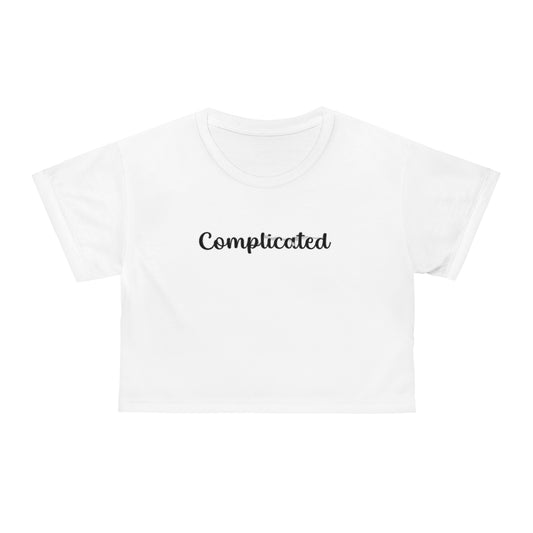 COMPLICATED - Crop Tee (AOP)