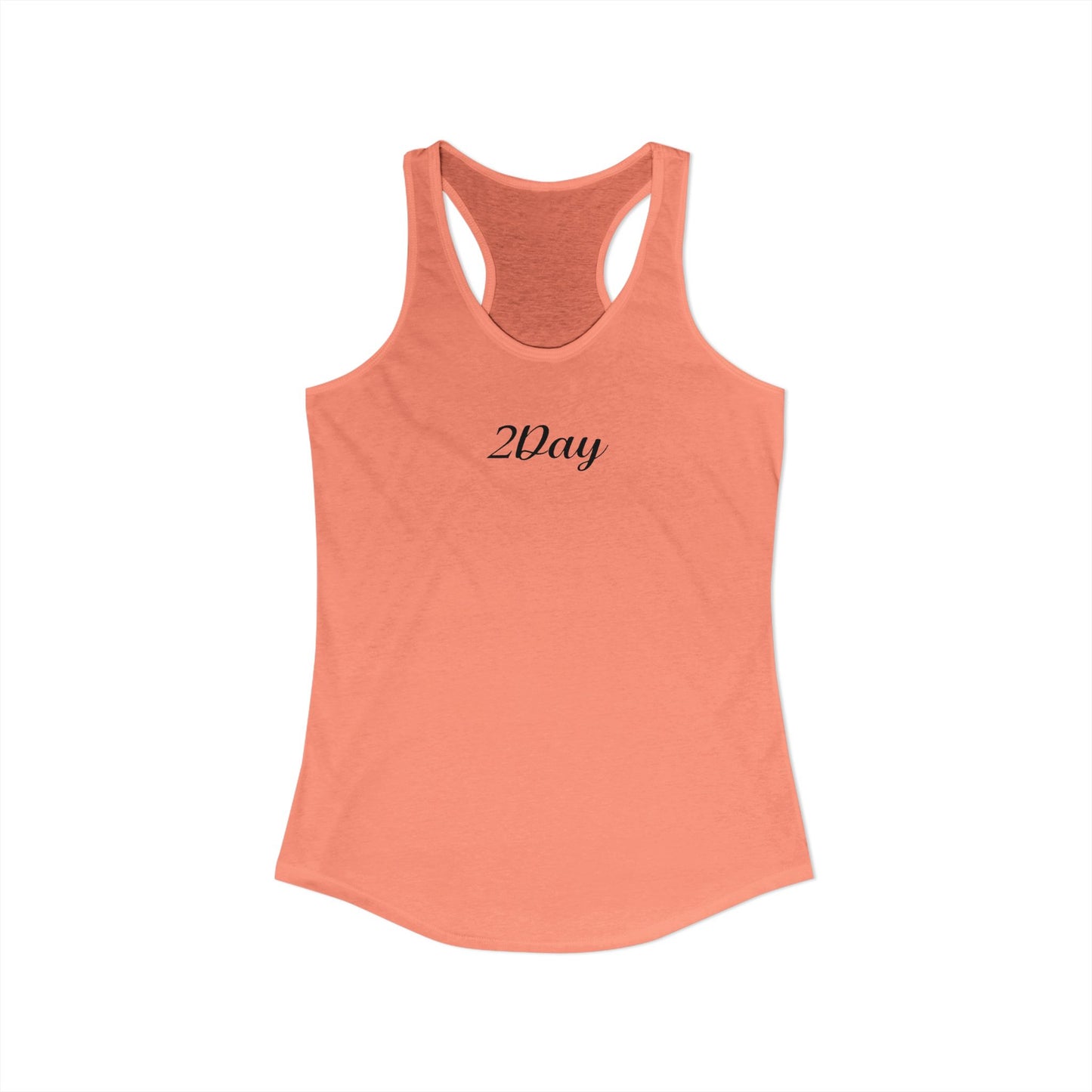 2Day Black Ink - Stylish Racerback Tank for Active Women | Workout Top, Casual Wear, Fitness Apparel, Summer Essential, Gym Shirt