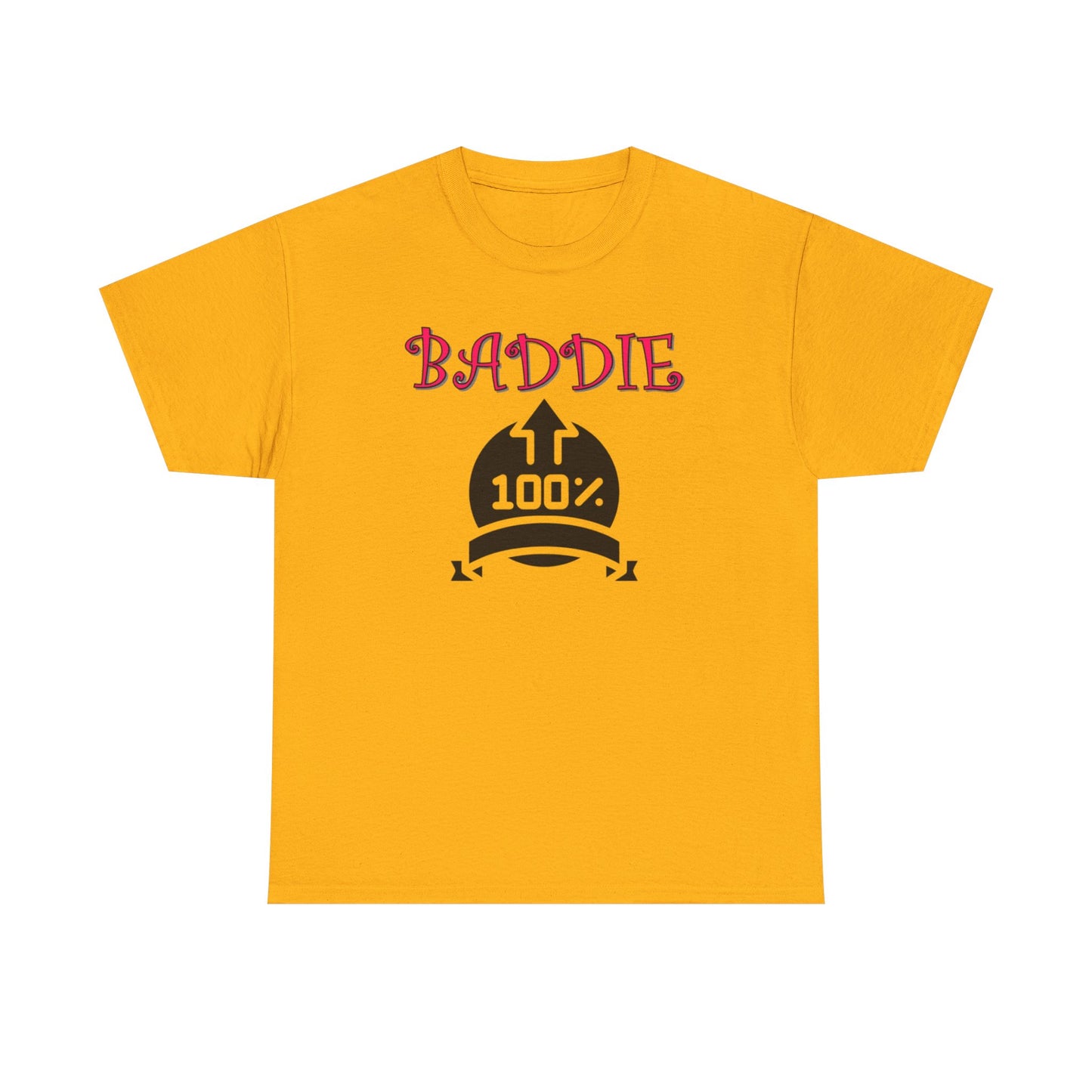 100% Baddie Pink 01 - Unisex Heavy Cotton Tee