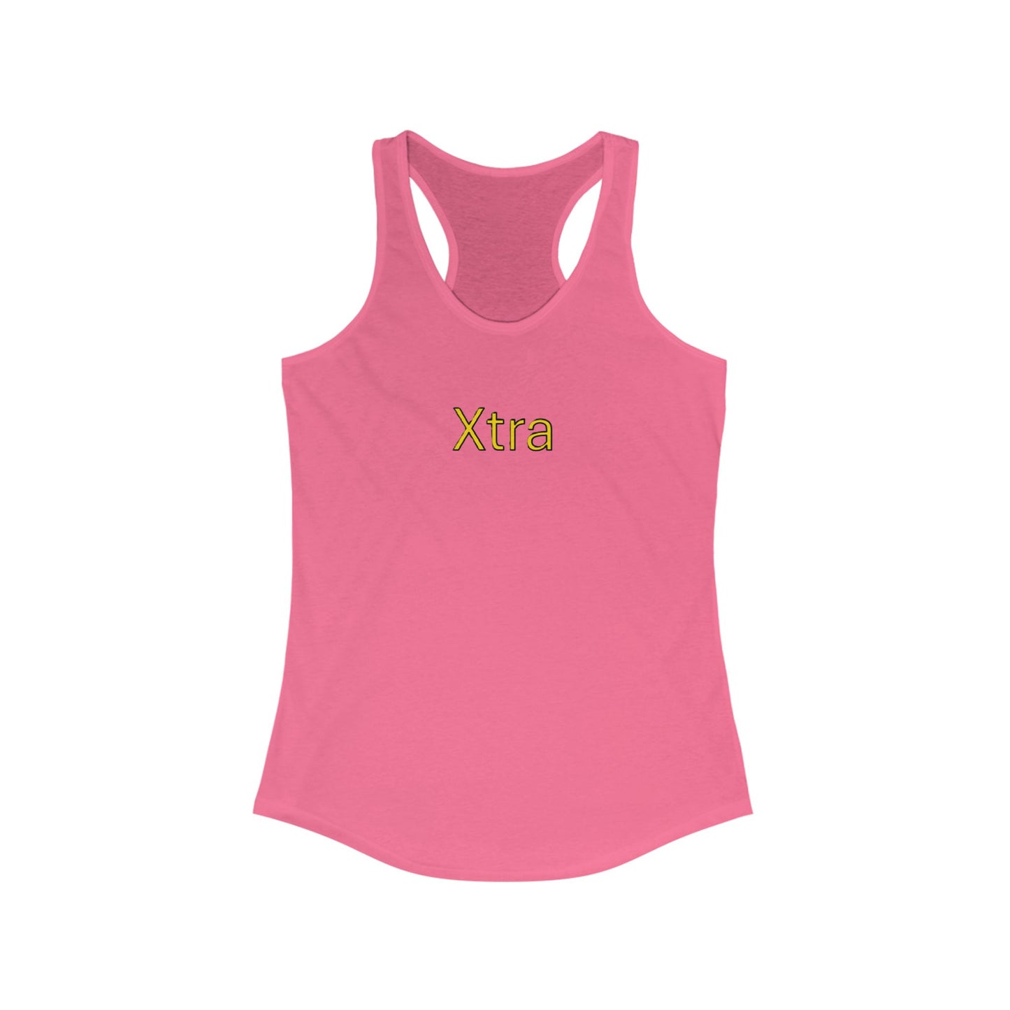 Xtra Woman's Racerback Tank, Ideal Women's Tank Top, Feminine Sleeveless Shirt, Stylish Lady's Summer Top, Unique Female Workout Tank