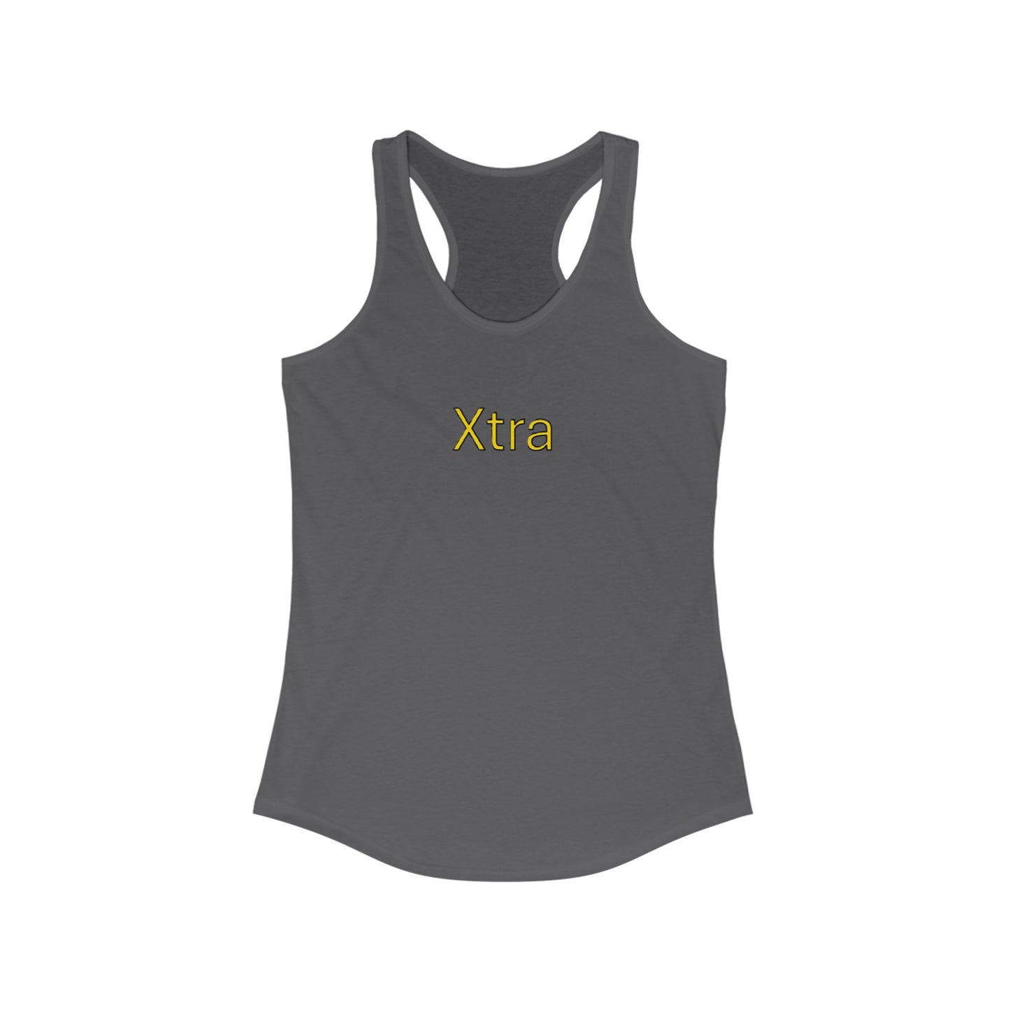 Xtra Woman's Racerback Tank, Ideal Women's Tank Top, Feminine Sleeveless Shirt, Stylish Lady's Summer Top, Unique Female Workout Tank