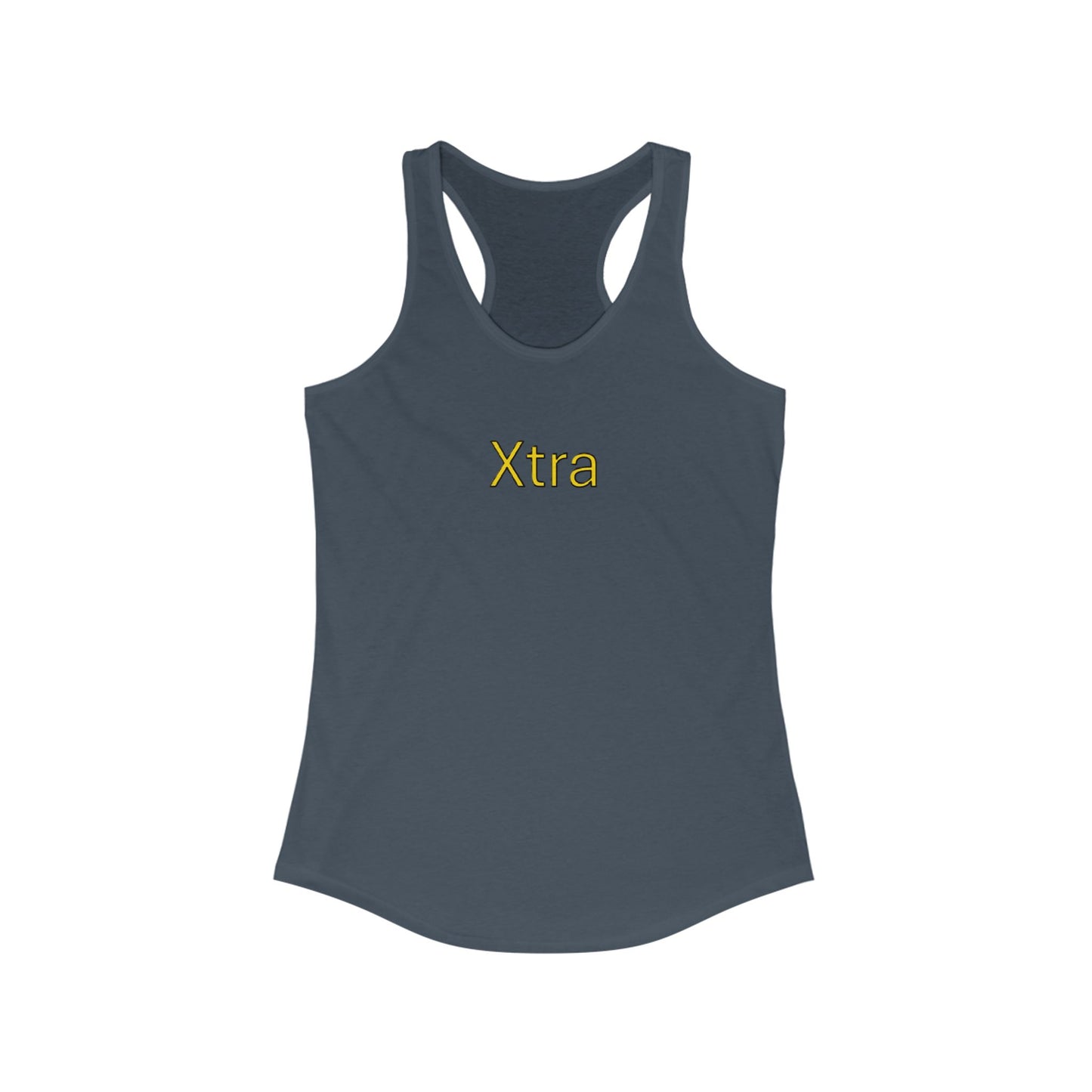 Xtra Woman's Racerback Tank, Ideal Women's Tank Top, Feminine Sleeveless Shirt, Stylish Lady's Summer Top, Unique Female Workout Tank
