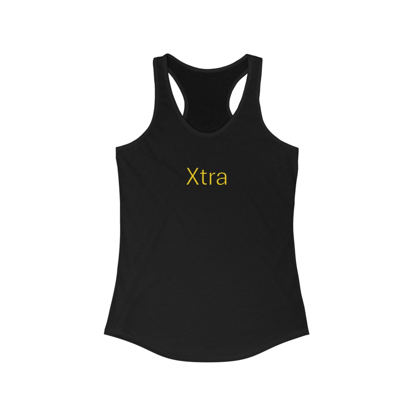 Xtra Woman's Racerback Tank, Ideal Women's Tank Top, Feminine Sleeveless Shirt, Stylish Lady's Summer Top, Unique Female Workout Tank