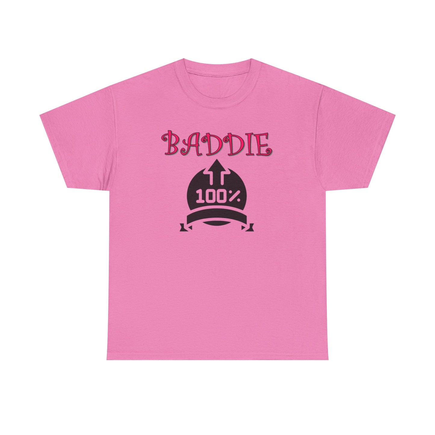 100% Baddie Pink 01 - Unisex Heavy Cotton Tee