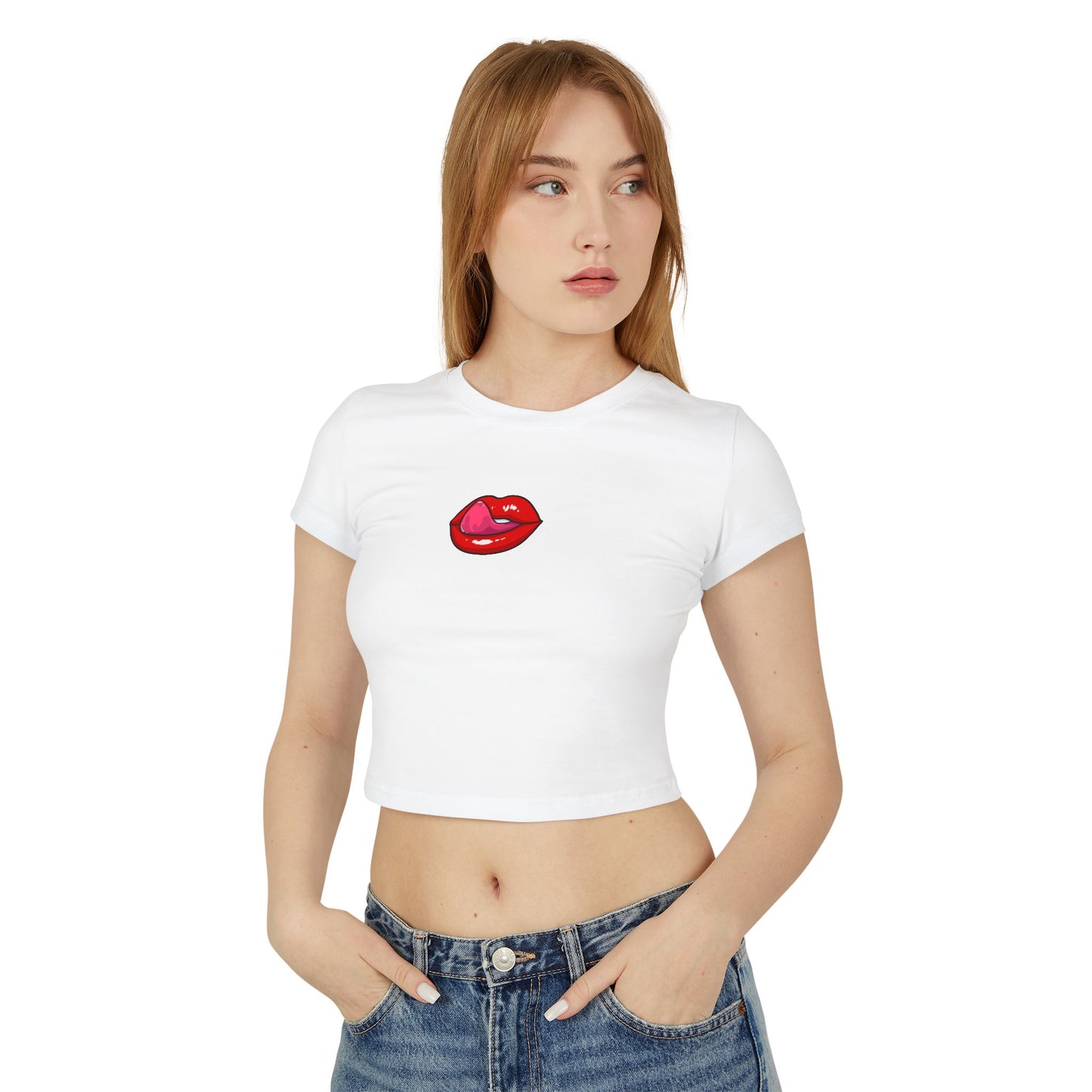 Licking Lips - Women's Baby Tee