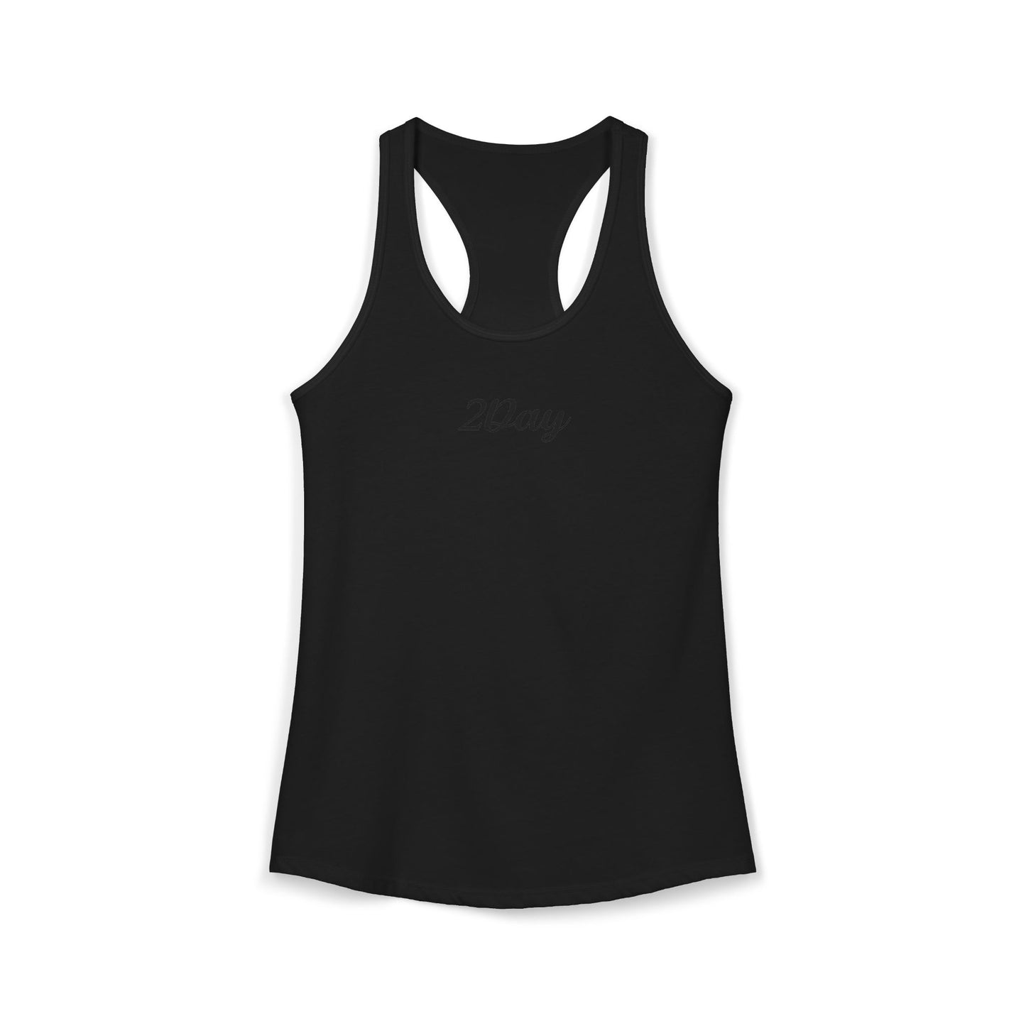 2Day Black Ink - Stylish Racerback Tank for Active Women | Workout Top, Casual Wear, Fitness Apparel, Summer Essential, Gym Shirt
