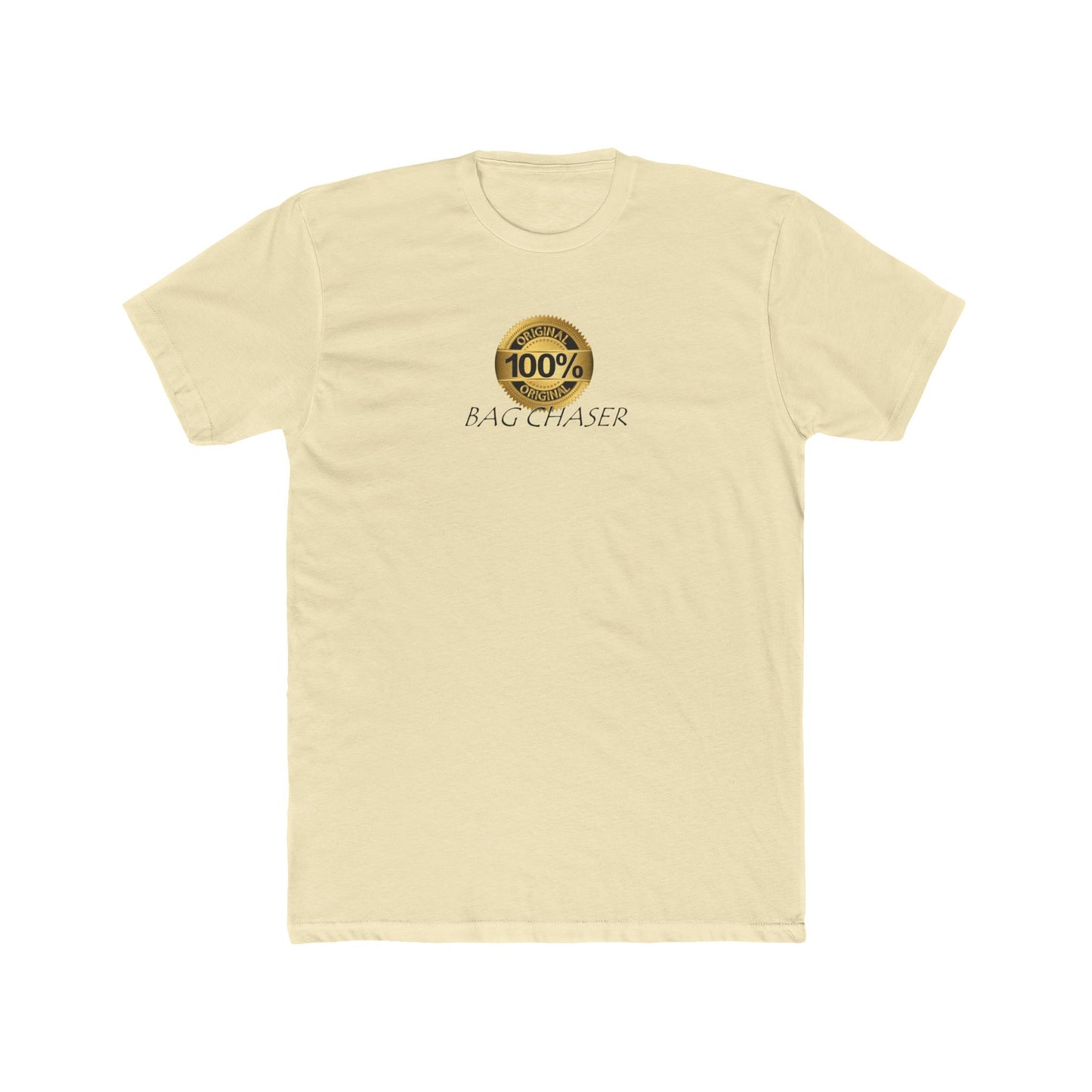 100% Bag Chaser Blk - Unisex Cotton Crew Tee