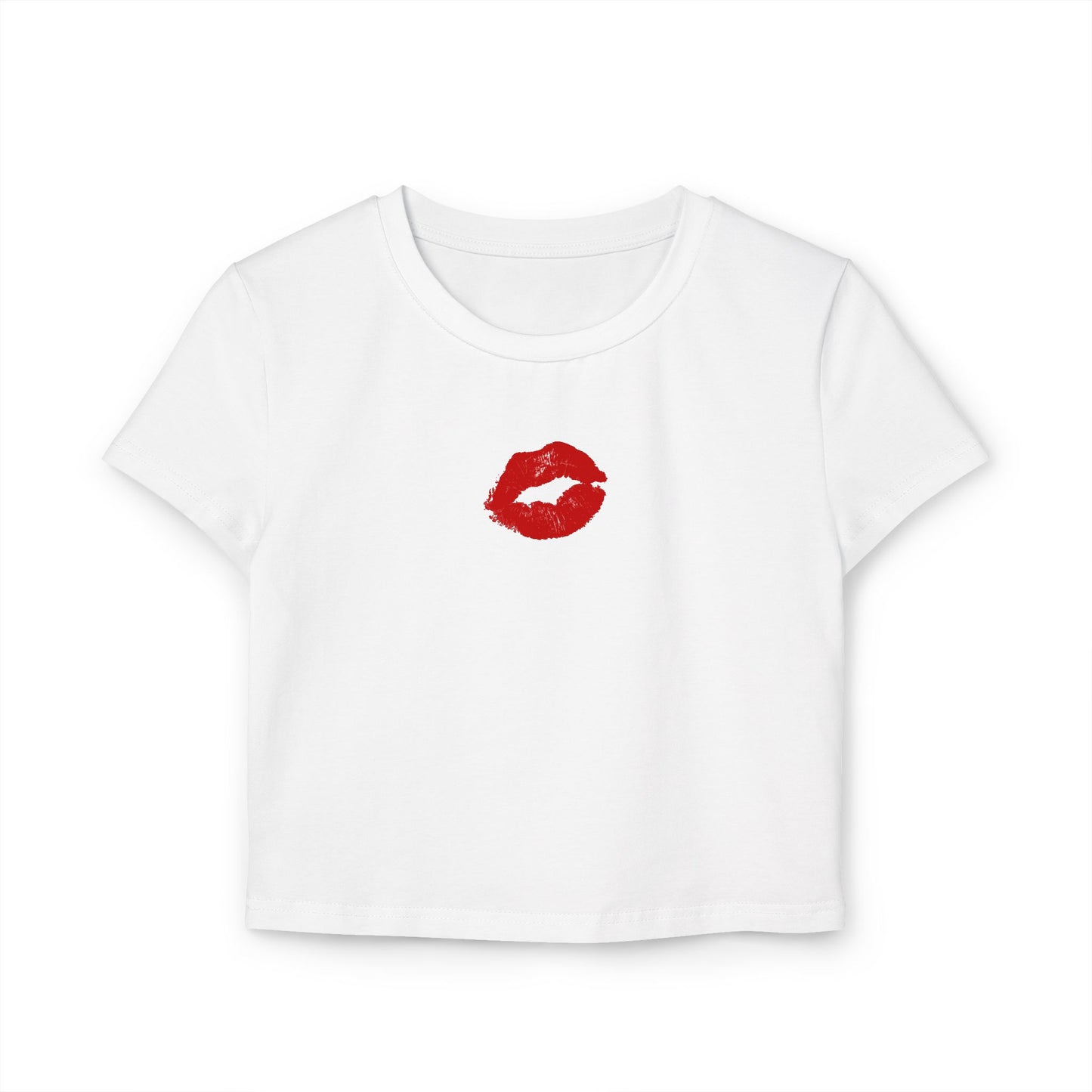 Lip Print - Women's Baby Tee