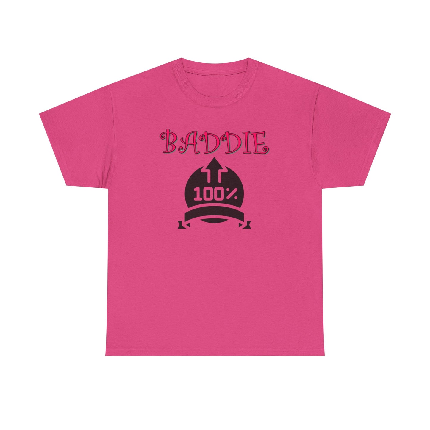 100% Baddie Pink 01 - Unisex Heavy Cotton Tee