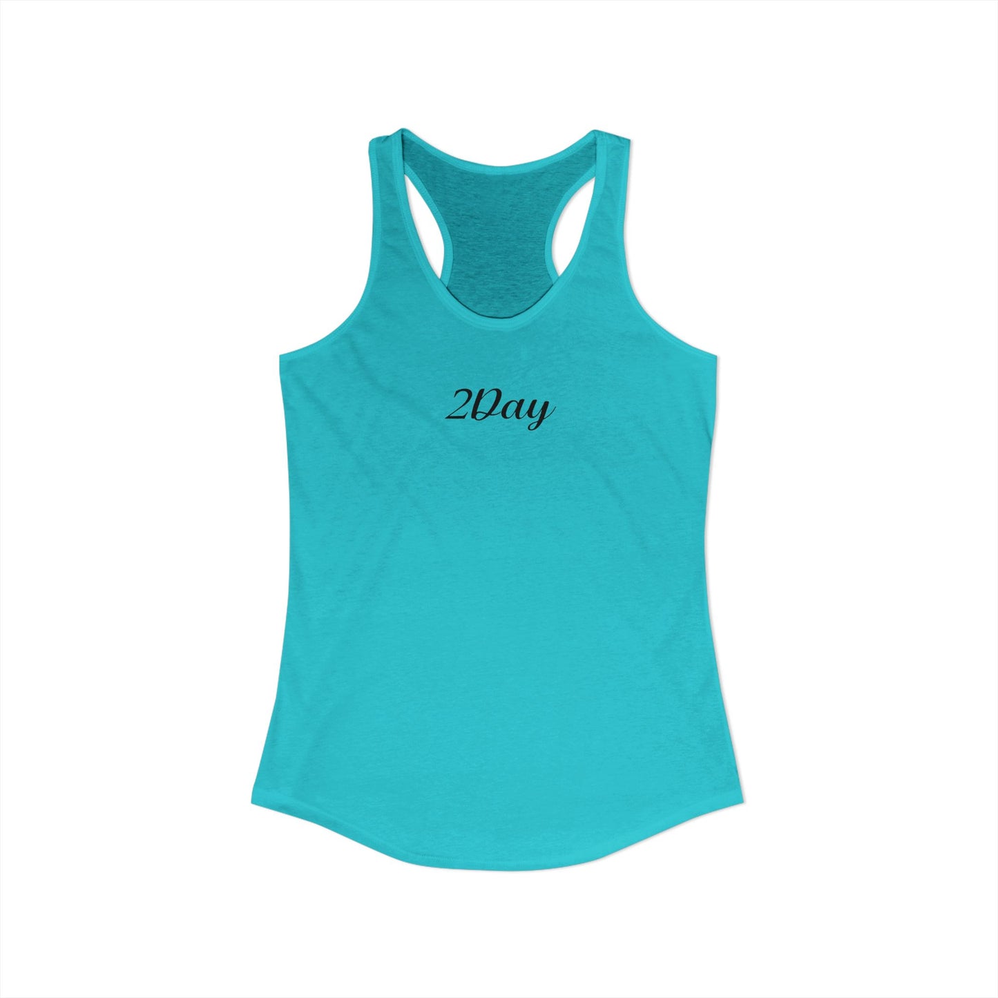 2Day Black Ink - Stylish Racerback Tank for Active Women | Workout Top, Casual Wear, Fitness Apparel, Summer Essential, Gym Shirt