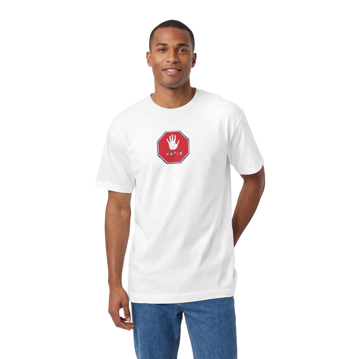 Unisex Classic Tee - STOP HATIN - BLK