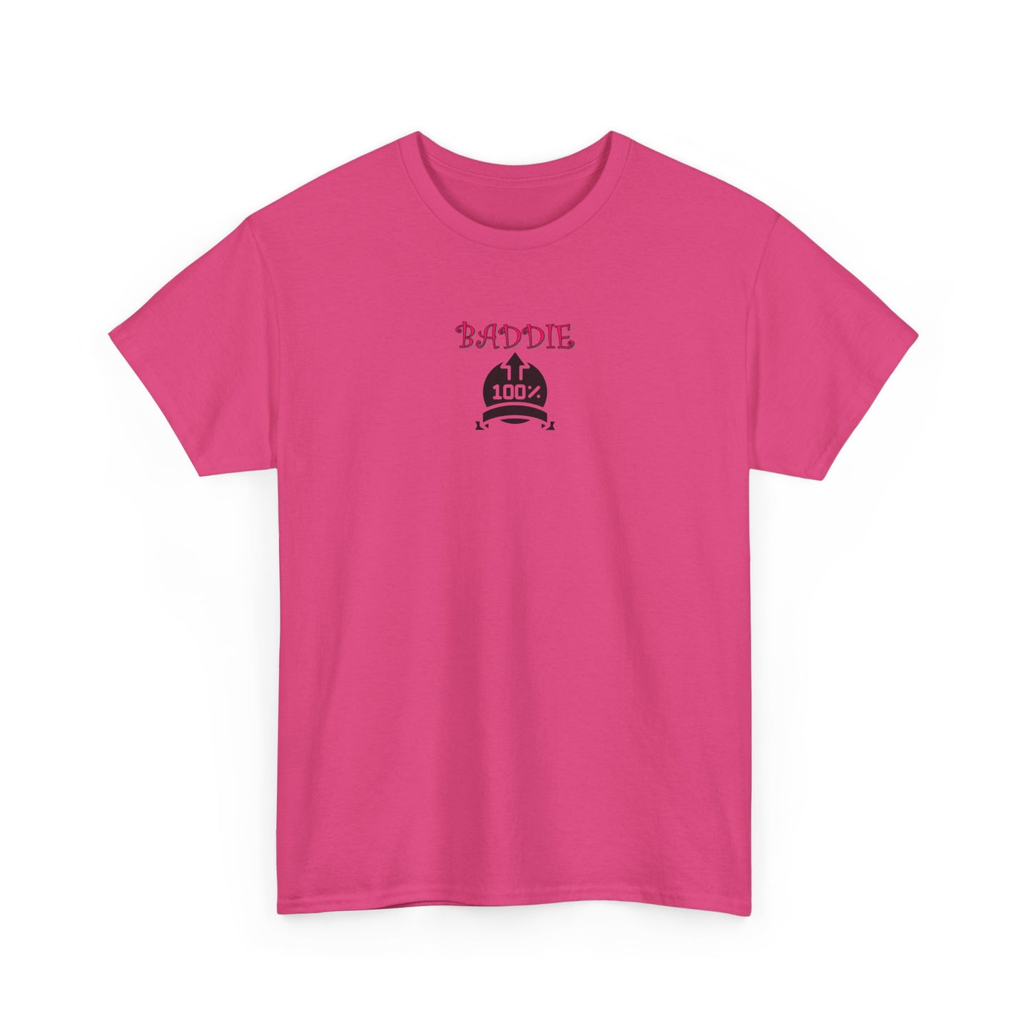 100% Baddie Pink 01 - Unisex Heavy Cotton Tee