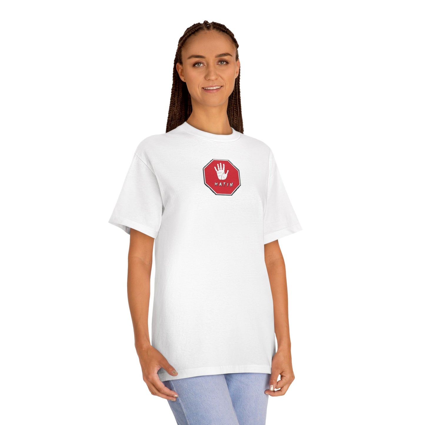 Unisex Classic Tee - STOP HATIN - BLK