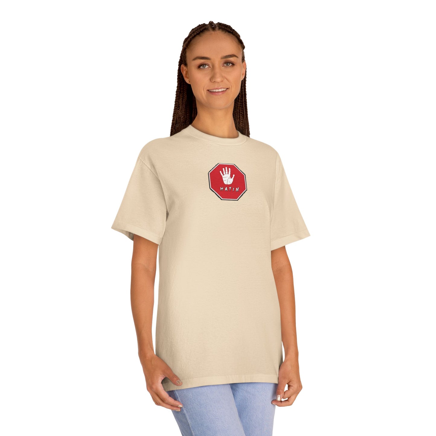 Unisex Classic Tee - STOP HATIN - BLK