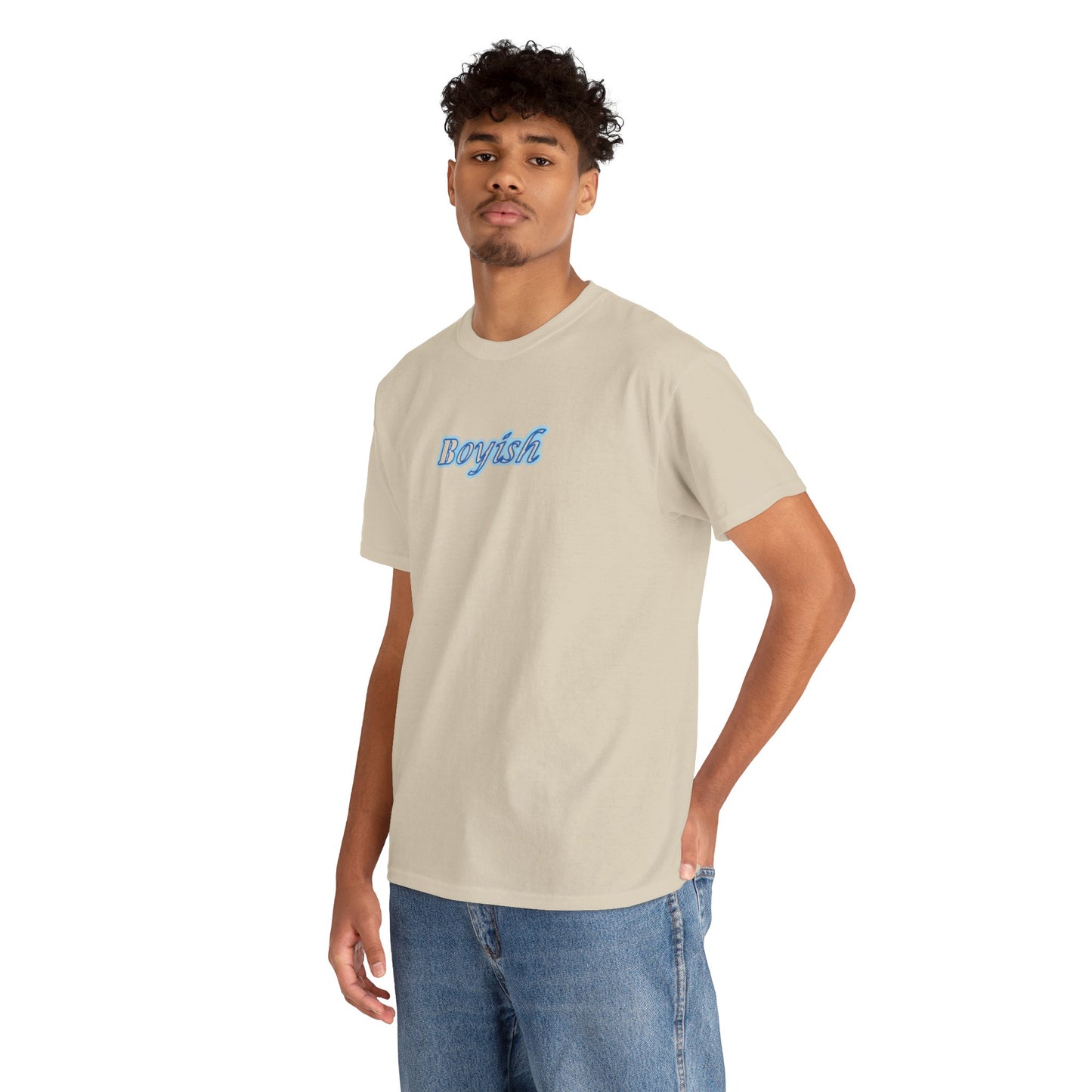 Boyish Unisex T-Shirt, Casual Tee, Trendy Tee, Cotton Tee, Graphic Tee Shirt for Men and Women