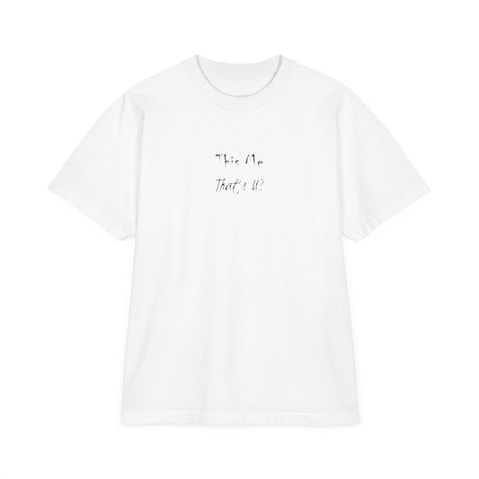 This Me That's U? Black Ink - Unisex T-Shirt Design, Gift for Him or Her, Drop-Shoulder Top, Casual Shirt