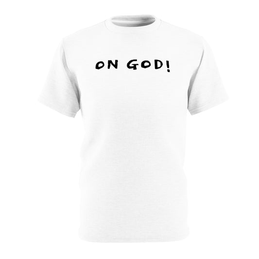 On God! (Black Ink) - Unisex Cut & Sew Tee (AOP)