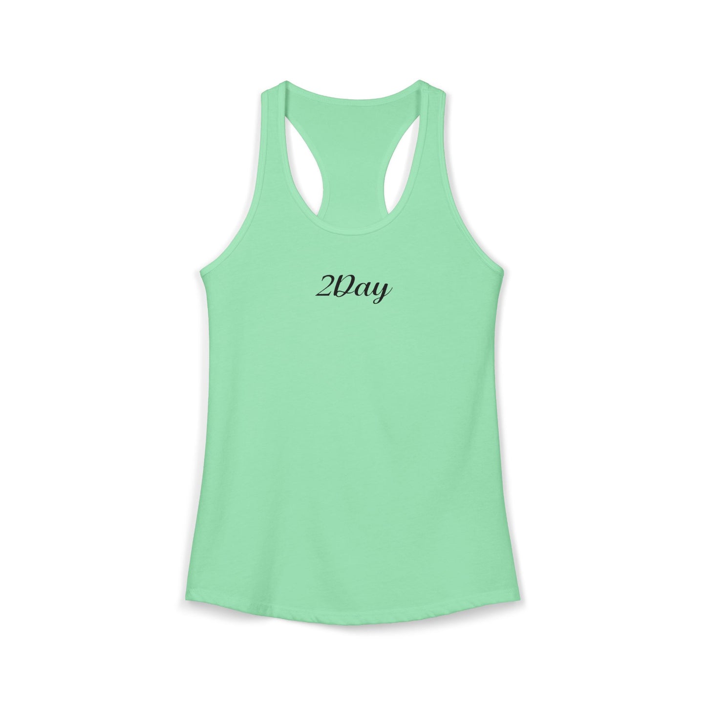 2Day Black Ink - Stylish Racerback Tank for Active Women | Workout Top, Casual Wear, Fitness Apparel, Summer Essential, Gym Shirt