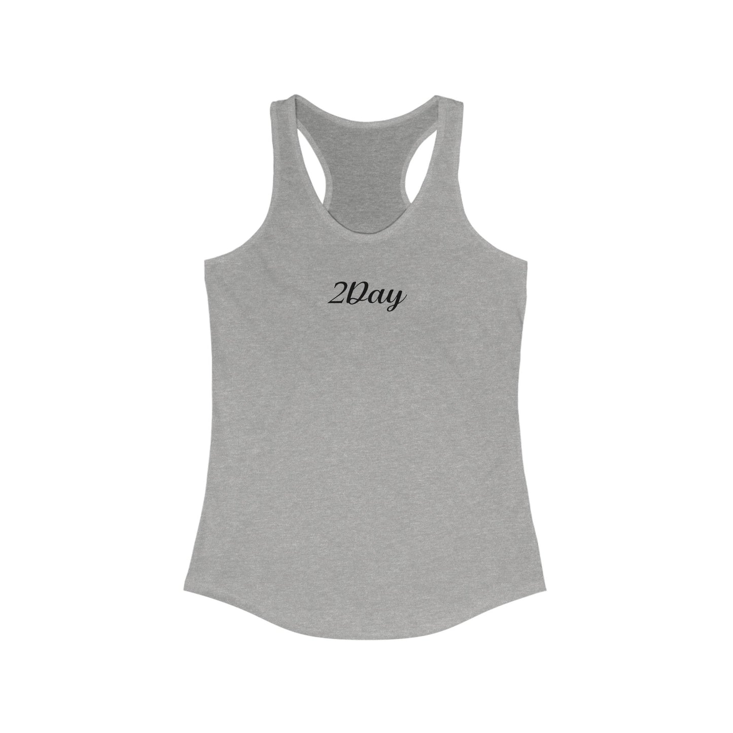 2Day Black Ink - Stylish Racerback Tank for Active Women | Workout Top, Casual Wear, Fitness Apparel, Summer Essential, Gym Shirt