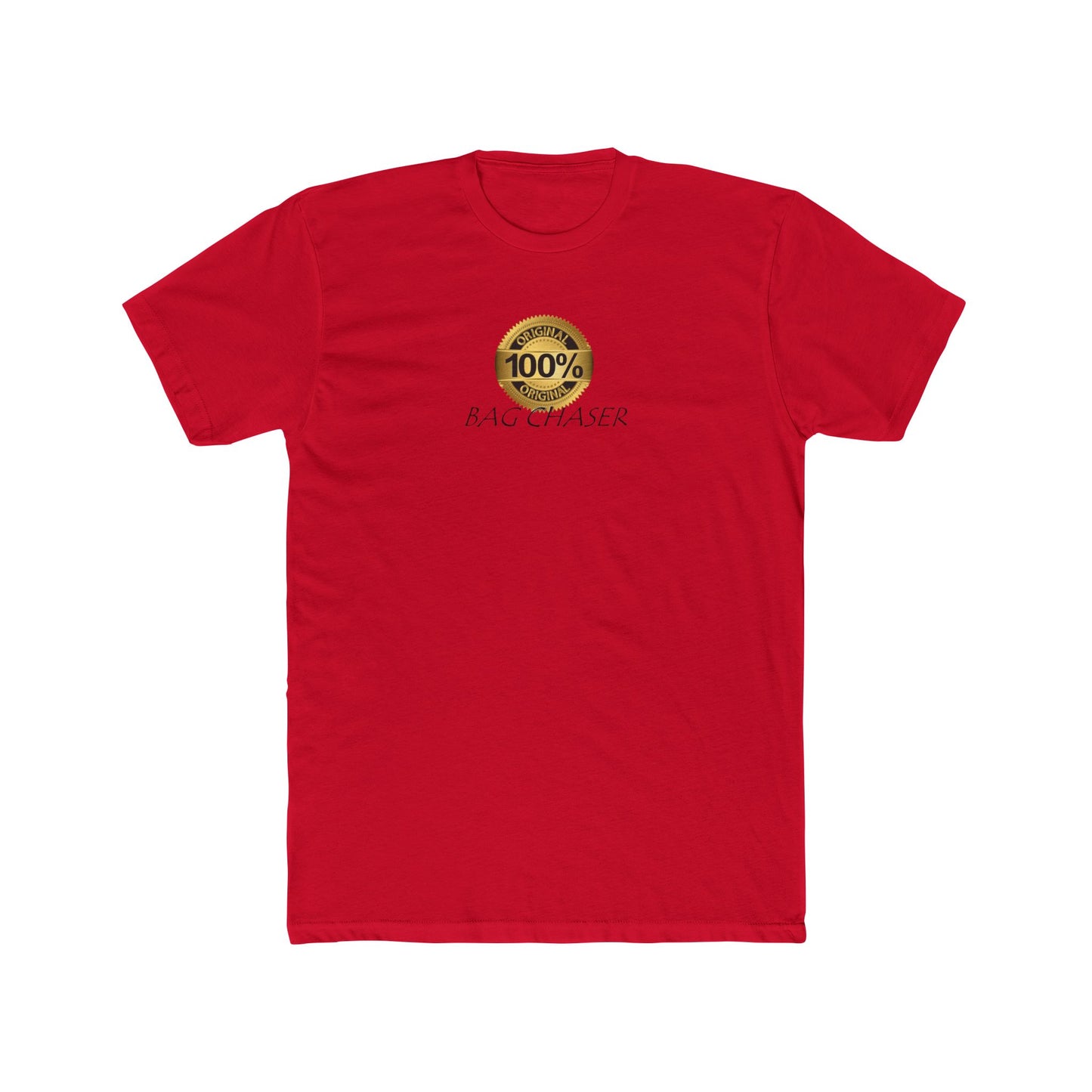 100% Bag Chaser Blk - Unisex Cotton Crew Tee
