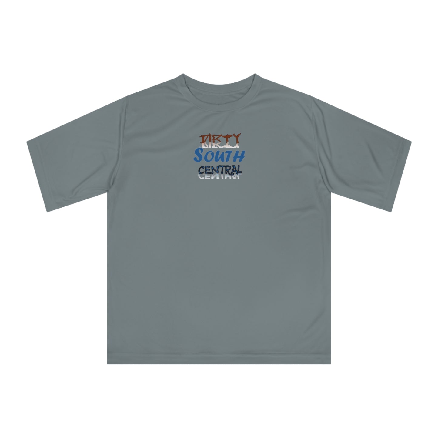 Dirty South Central Blue Unisex Performance T-shirt, Stylish Athletic Tee, Casual Wear, Sports Shirt, Gift for Music Lovers, Comfortable
