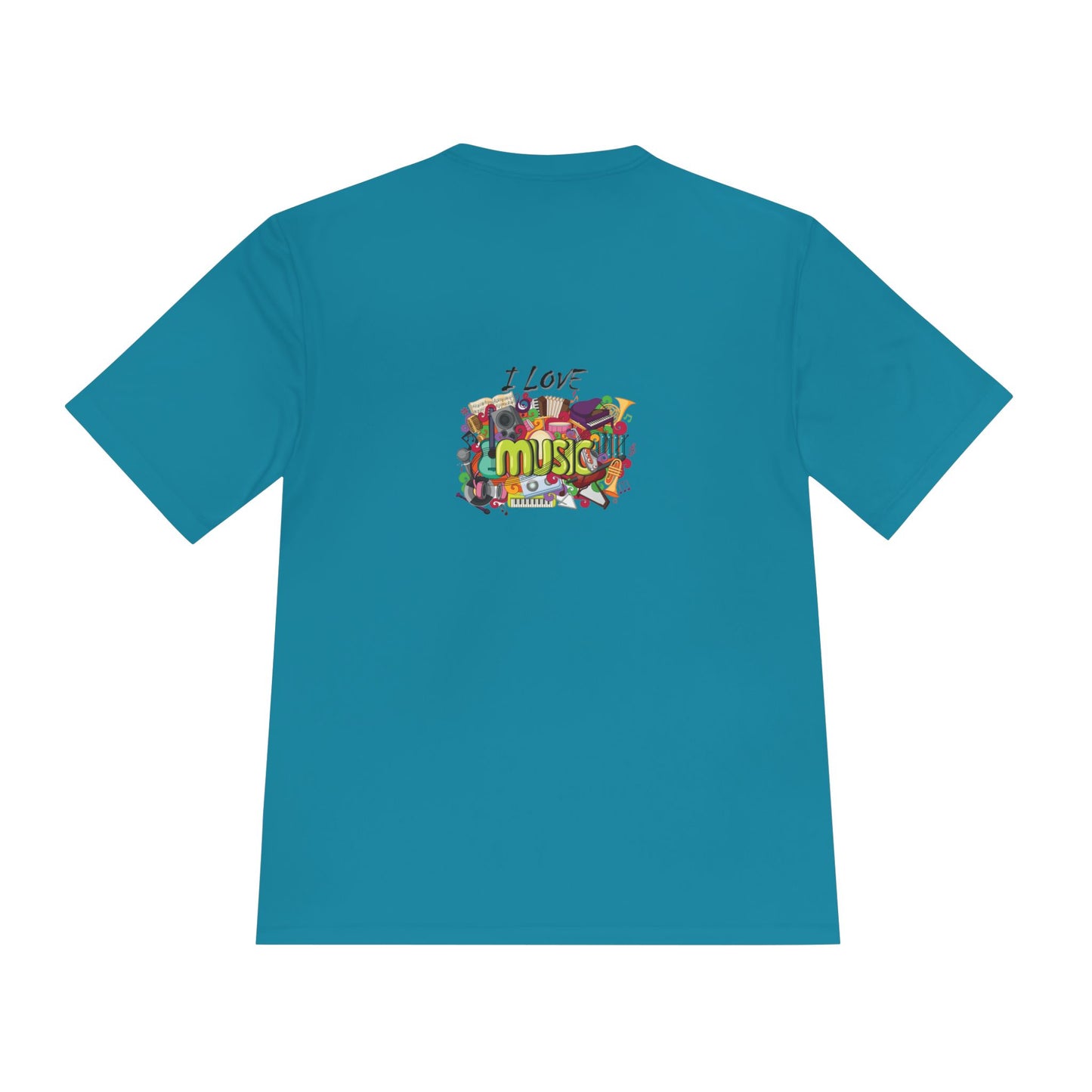 I Love Music- Unisex Moisture Wicking Tee