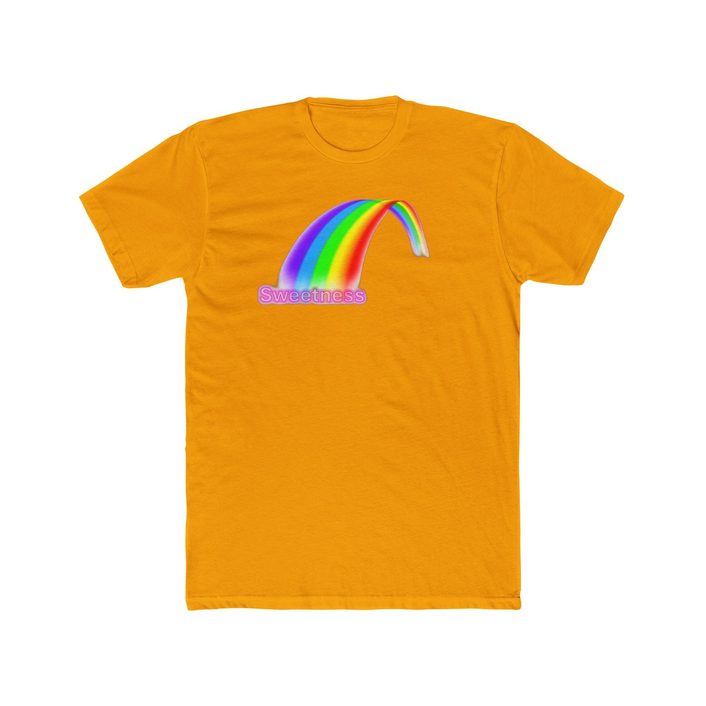 Sweetness Rainbow Graphic Unisex Cotton Crew Tee - Cute Summer Gift, Pride Apparel, Fun Retro T-Shirt, Casual Wear, Gift for Friends