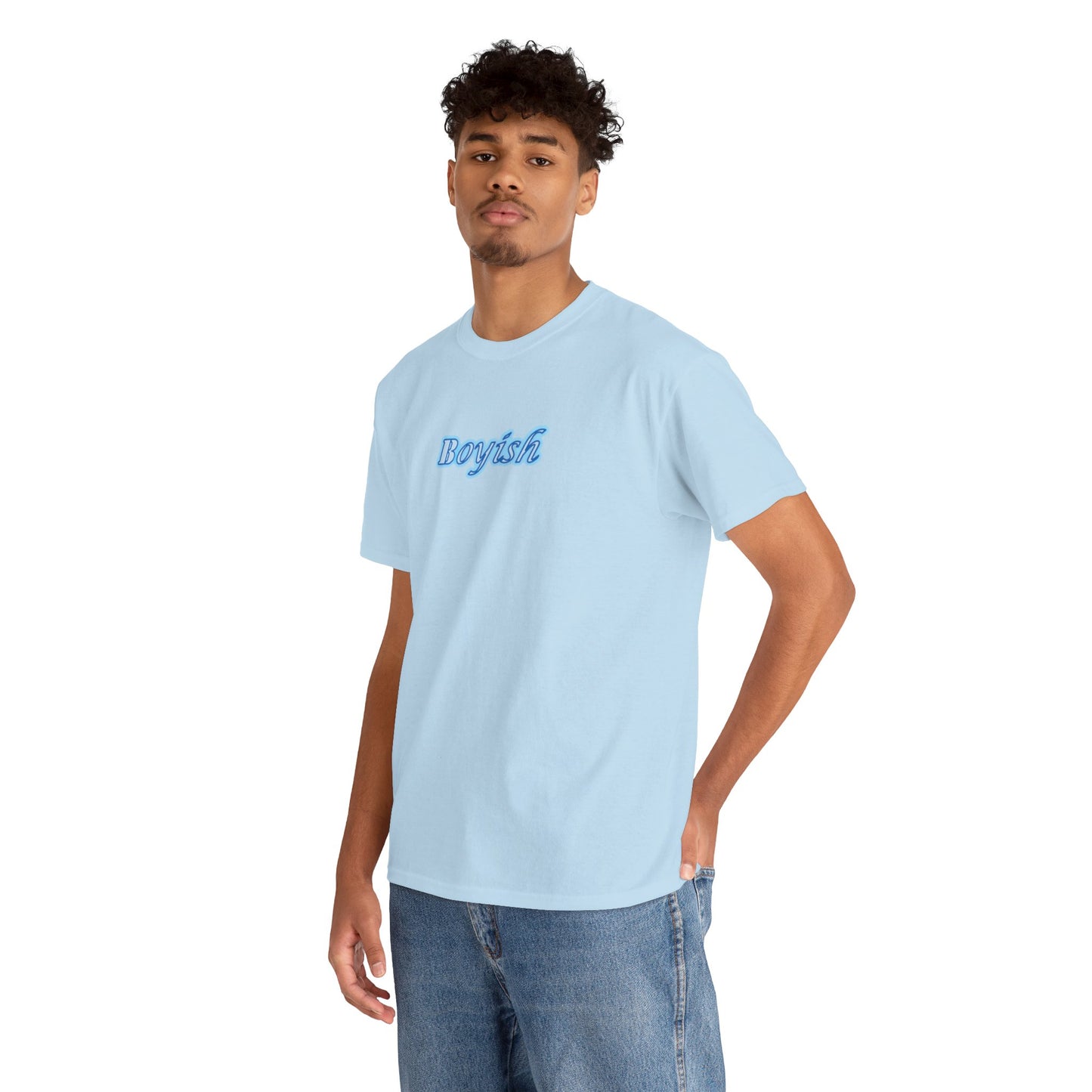 Boyish Unisex T-Shirt, Casual Tee, Trendy Tee, Cotton Tee, Graphic Tee Shirt for Men and Women