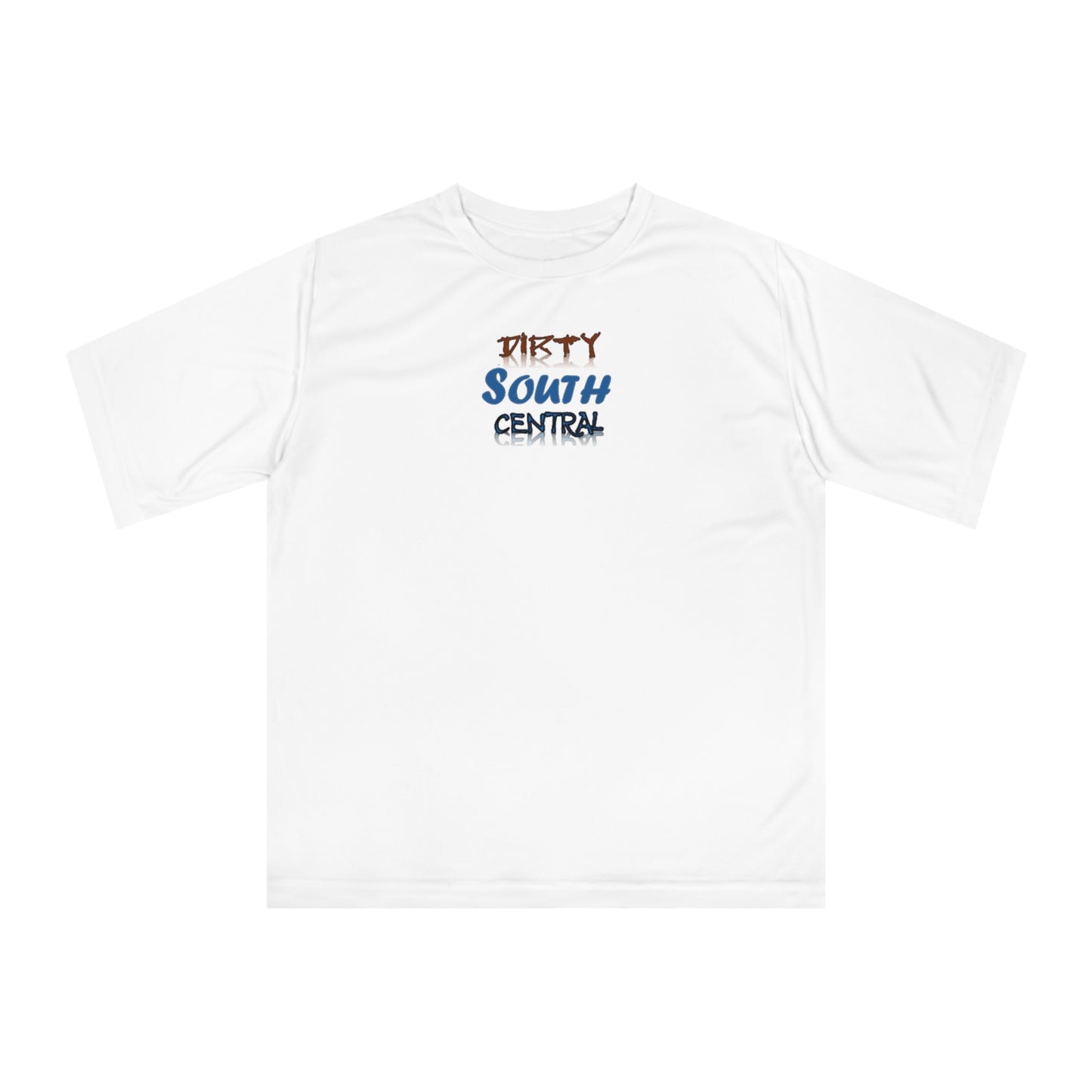 Dirty South Central Blue Unisex Performance T-shirt, Stylish Athletic Tee, Casual Wear, Sports Shirt, Gift for Music Lovers, Comfortable