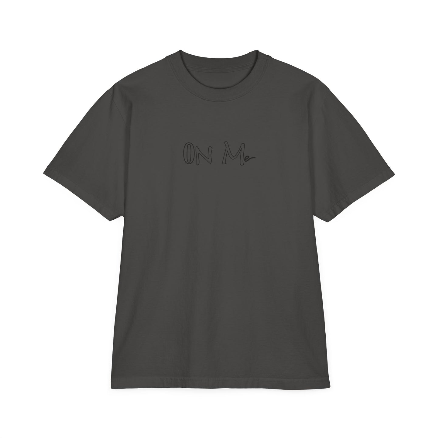 On Me - White Unisex Graphic T-Shirt, Drop Shoulder Relaxed Fit Shirt, Casual Cotton Top, Comfortable Tee for Men and Women