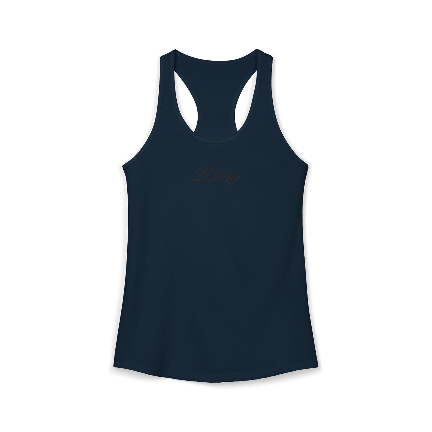 2Day Black Ink - Stylish Racerback Tank for Active Women | Workout Top, Casual Wear, Fitness Apparel, Summer Essential, Gym Shirt