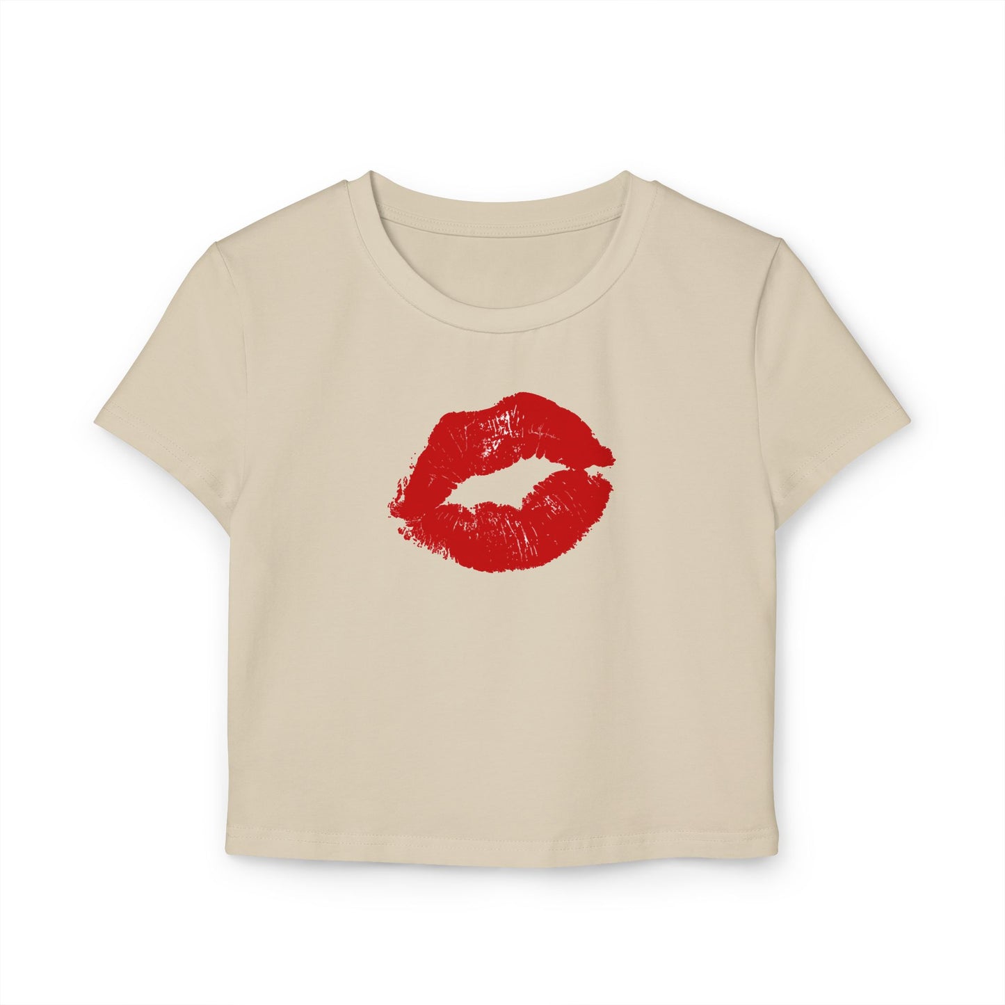 Lip Print - Women's Baby Tee