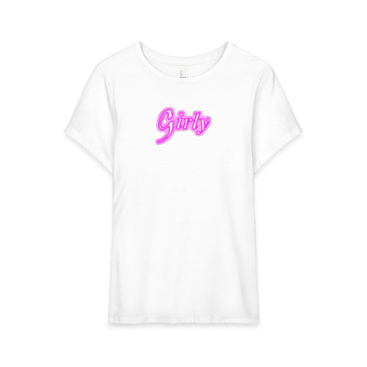 Girly T-Shirt, Feminine Top, Ladies Casual T-Shirt, Cute Tee for Her