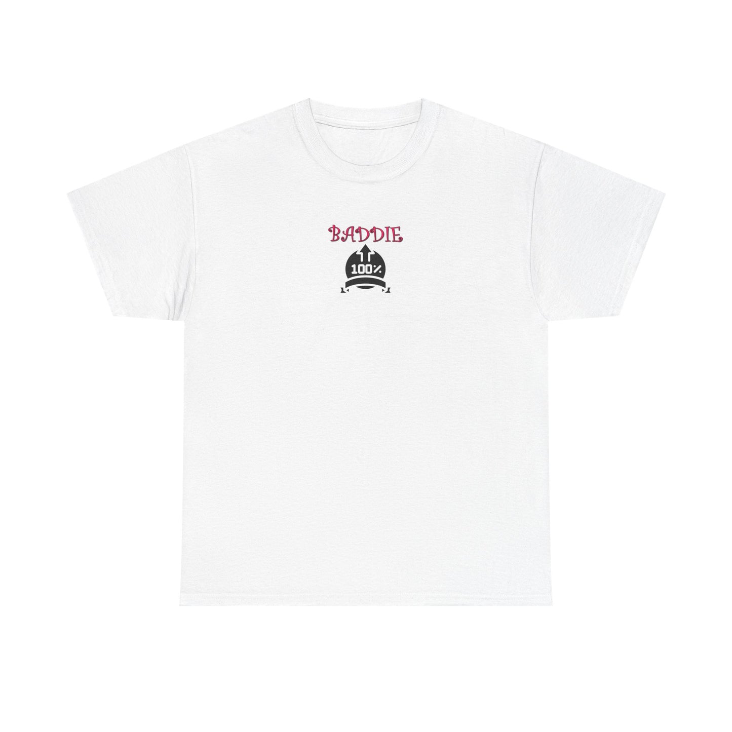 100% Baddie Pink 01 - Unisex Heavy Cotton Tee