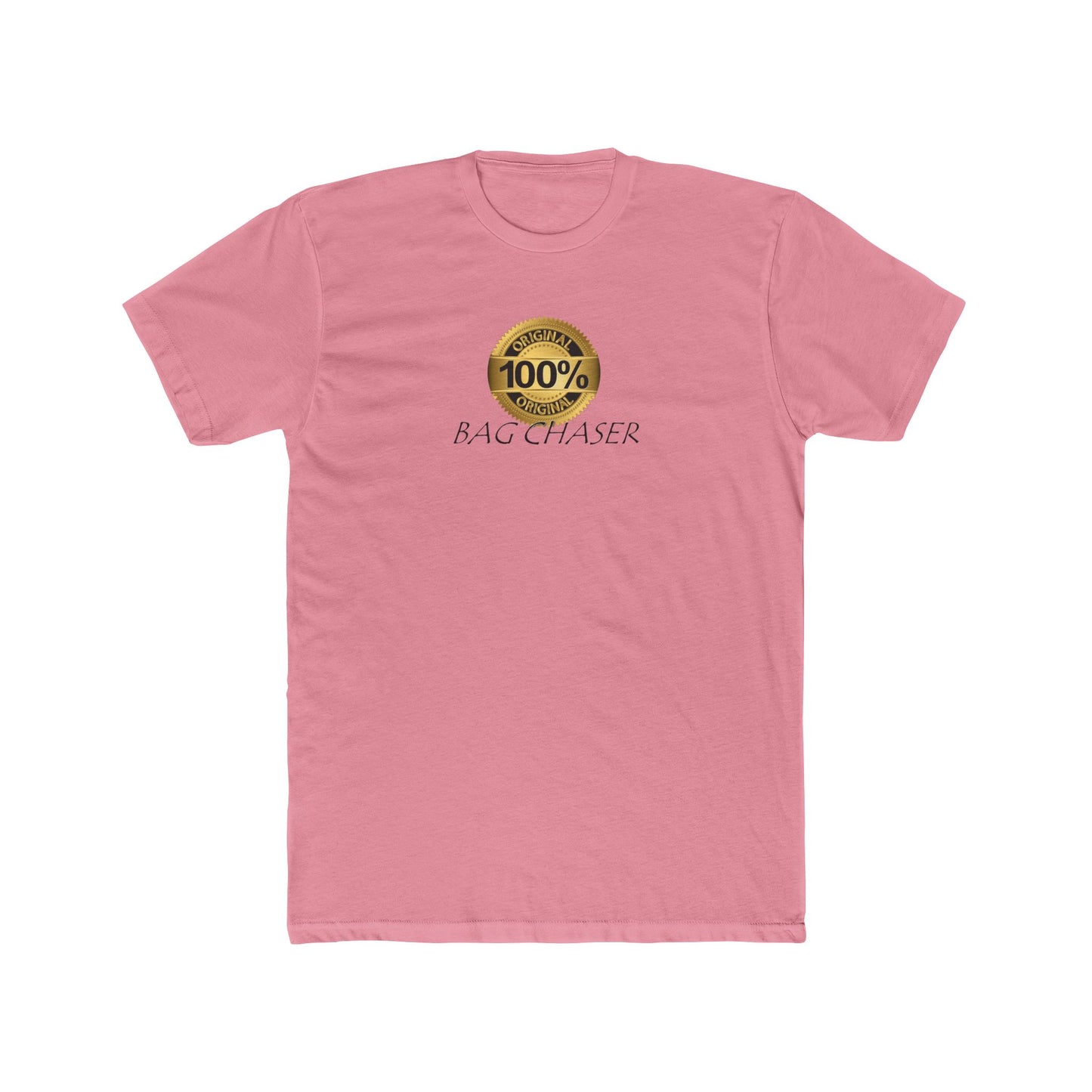 100% Bag Chaser Blk - Unisex Cotton Crew Tee