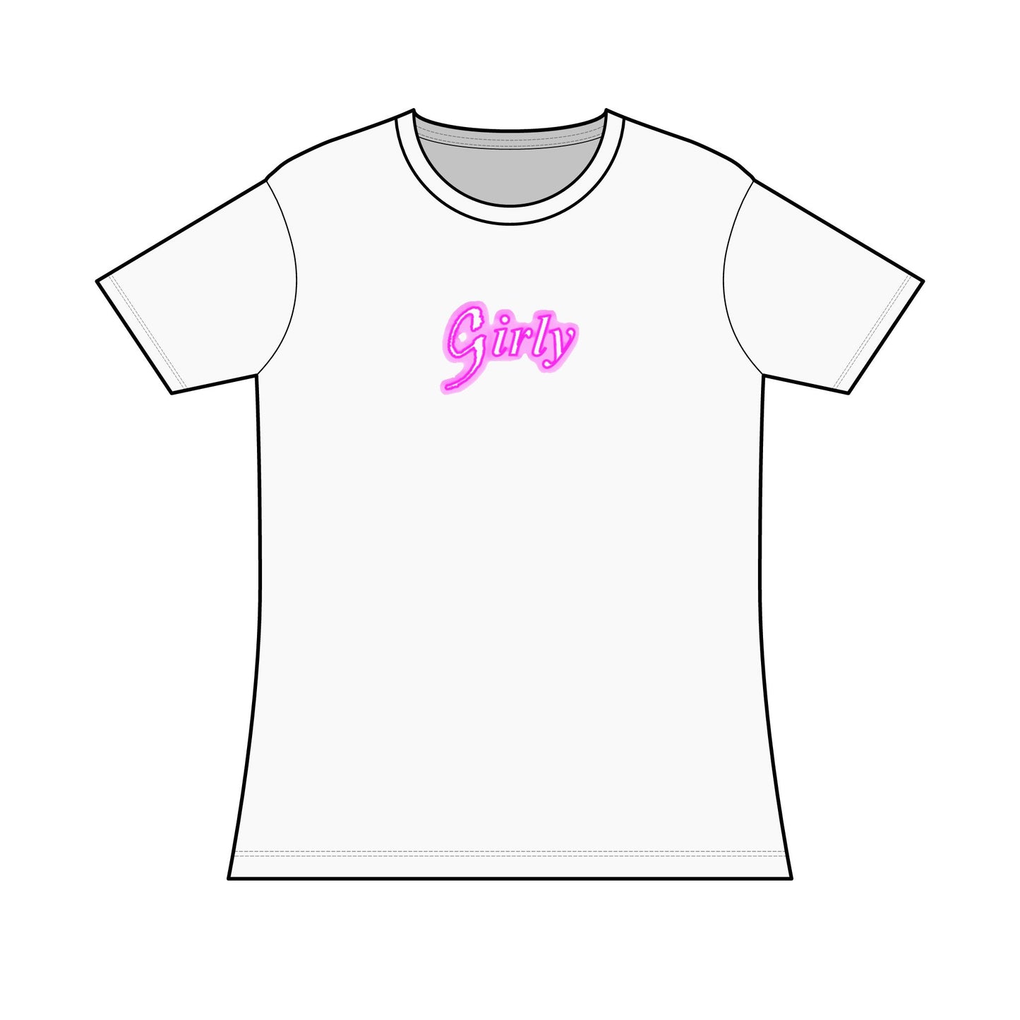 Girly T-Shirt, Feminine Top, Ladies Casual T-Shirt, Cute Tee for Her