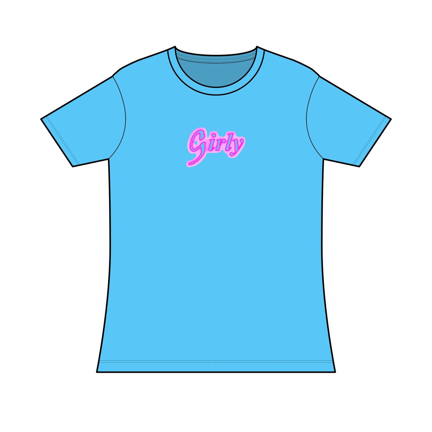 Girly T-Shirt, Feminine Top, Ladies Casual T-Shirt, Cute Tee for Her
