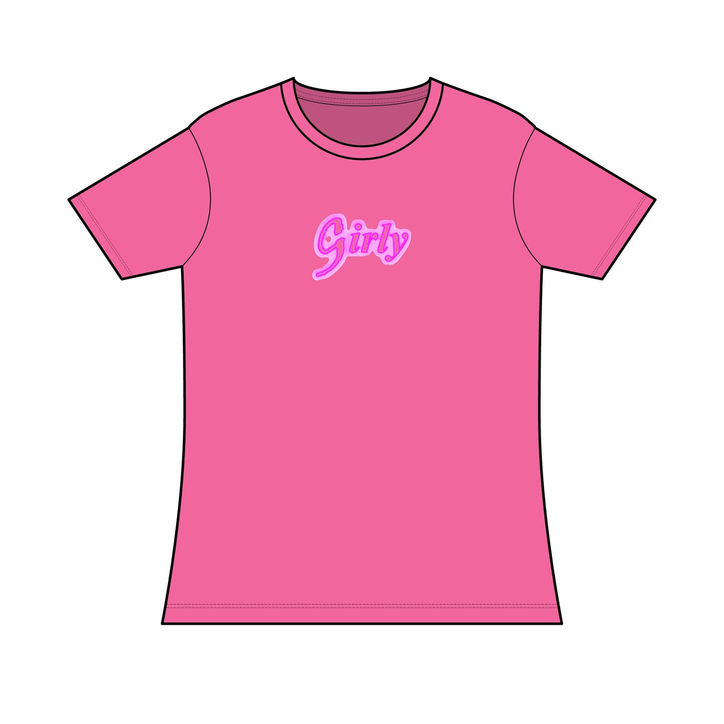 Girly T-Shirt, Feminine Top, Ladies Casual T-Shirt, Cute Tee for Her