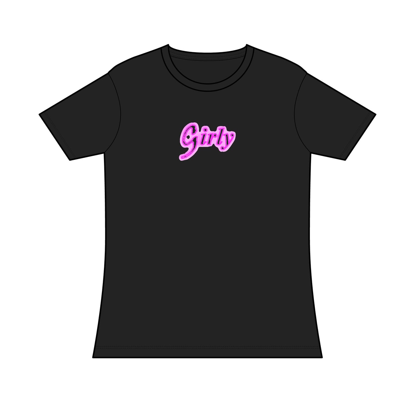 Girly T-Shirt, Feminine Top, Ladies Casual T-Shirt, Cute Tee for Her