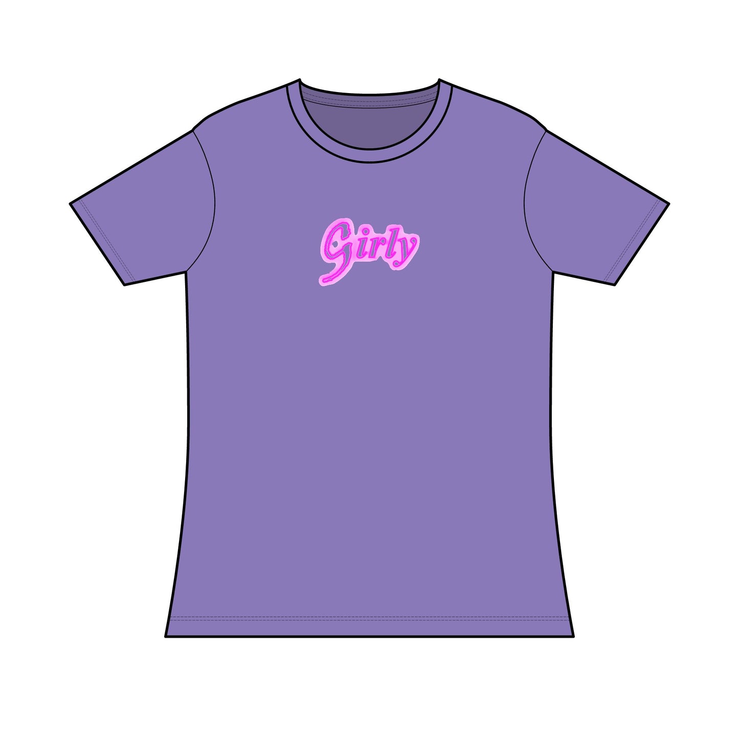 Girly T-Shirt, Feminine Top, Ladies Casual T-Shirt, Cute Tee for Her