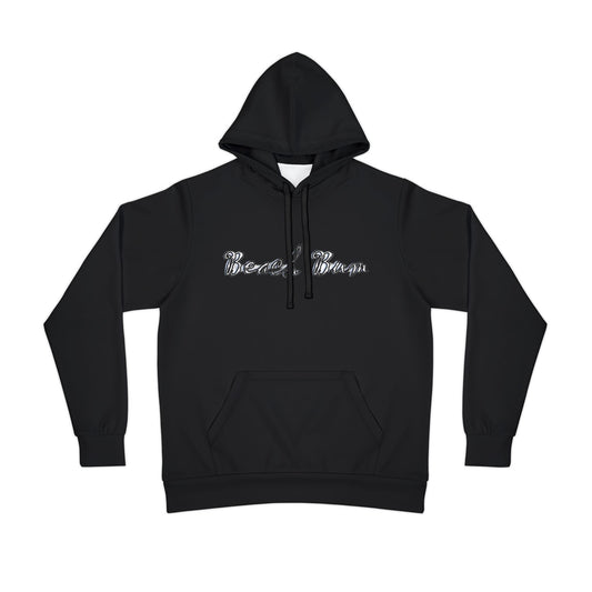 Beach Bum (White) - Athletic Hoodie (AOP)
