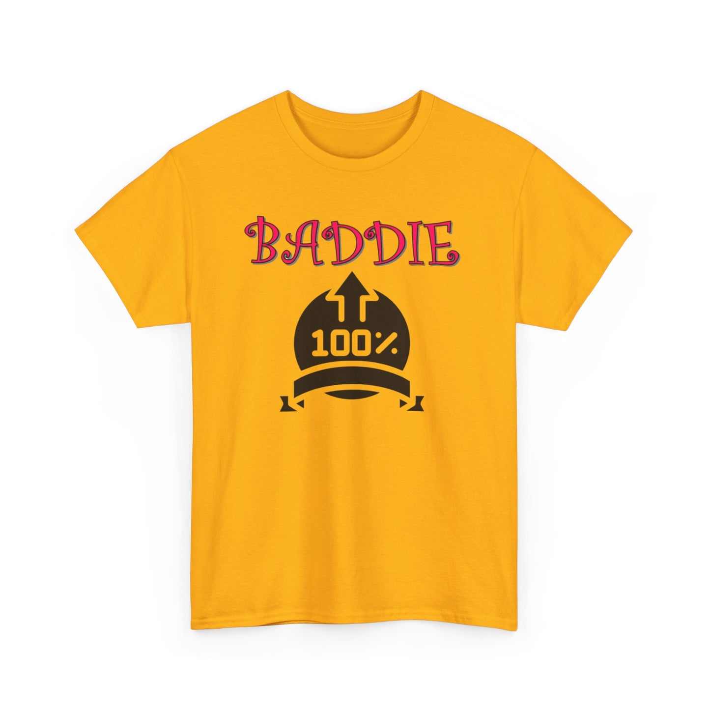 100% Baddie Pink 01 - Unisex Heavy Cotton Tee