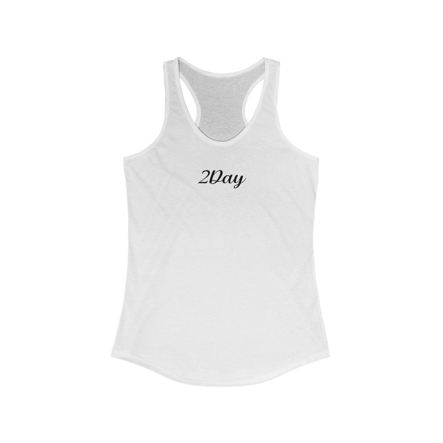 2Day Black Ink - Stylish Racerback Tank for Active Women | Workout Top, Casual Wear, Fitness Apparel, Summer Essential, Gym Shirt